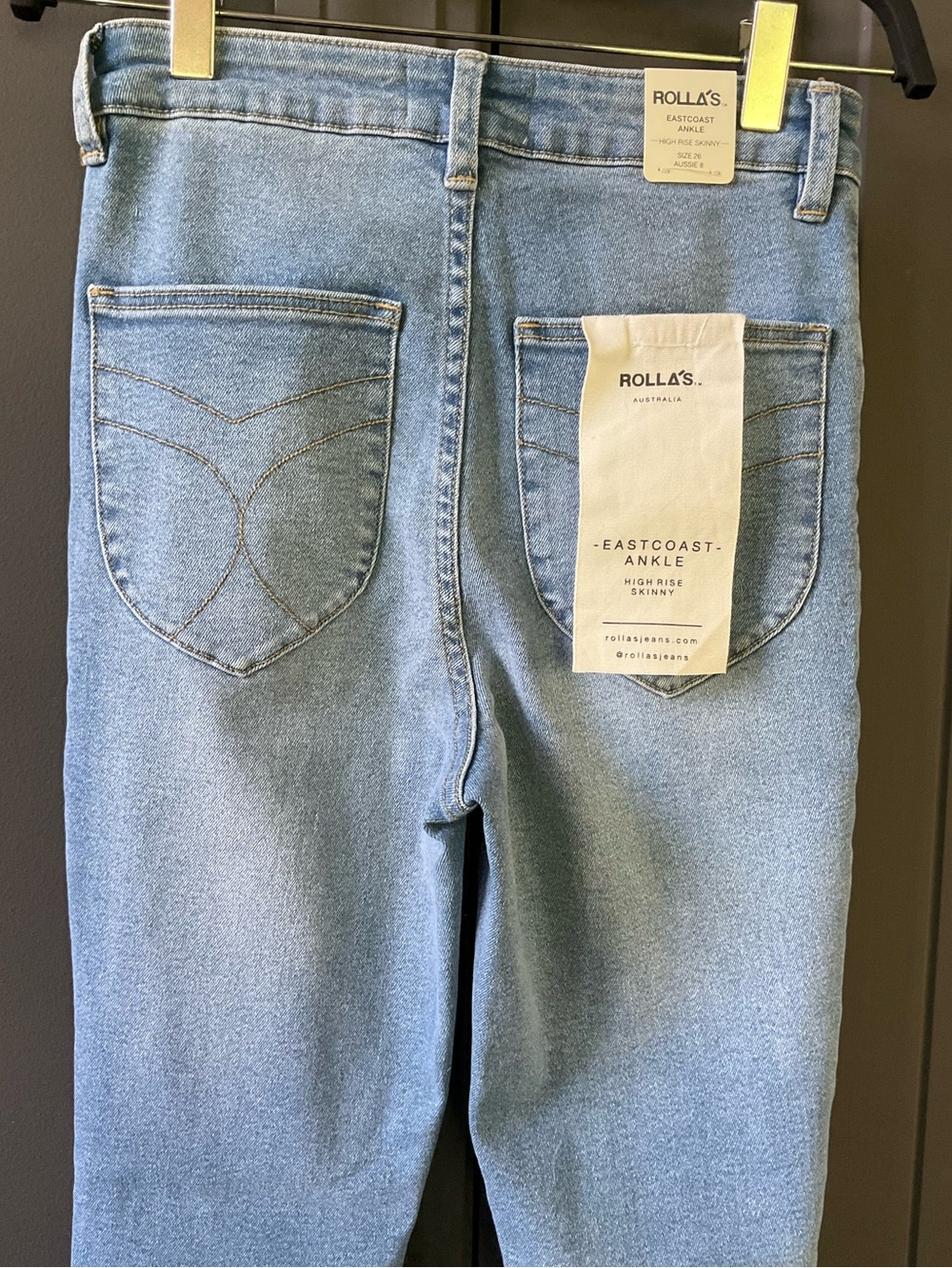 ROLLA'S Eastcoast Ankle High-Rise Skinny Jeans